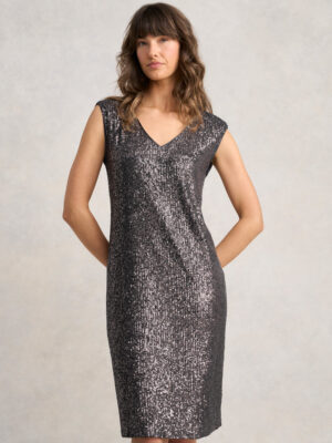Sequin Dress - Gunmetal