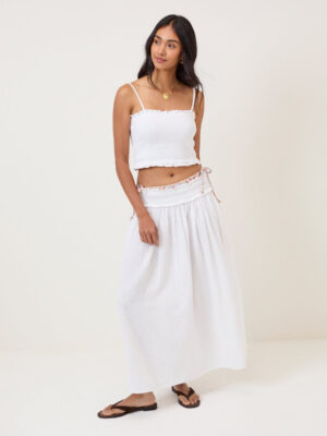 White Beach Coastal Soft Skirt
