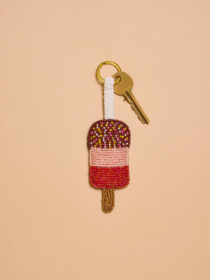 Textured Decorative Charm Keyring for Daily Wear