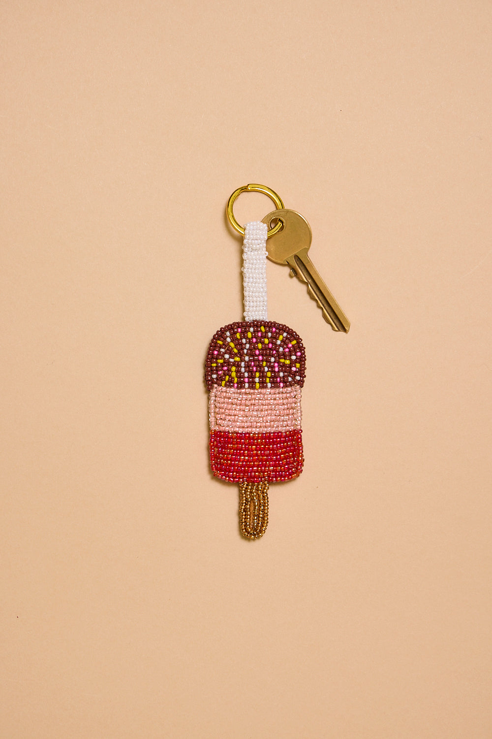 Textured Decorative Charm Keyring for Daily Wear