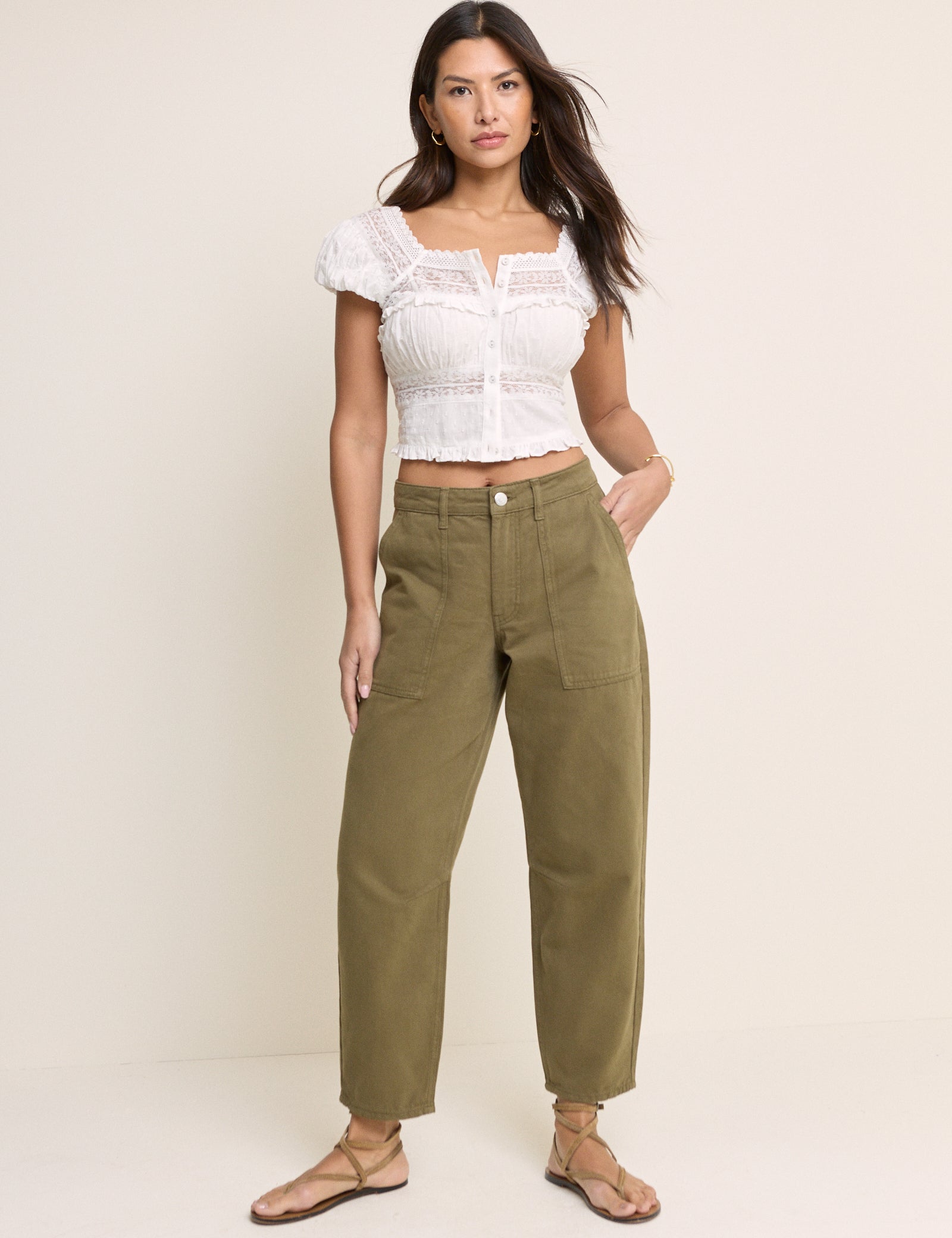 Silver Relaxed Polished Modern Trousers