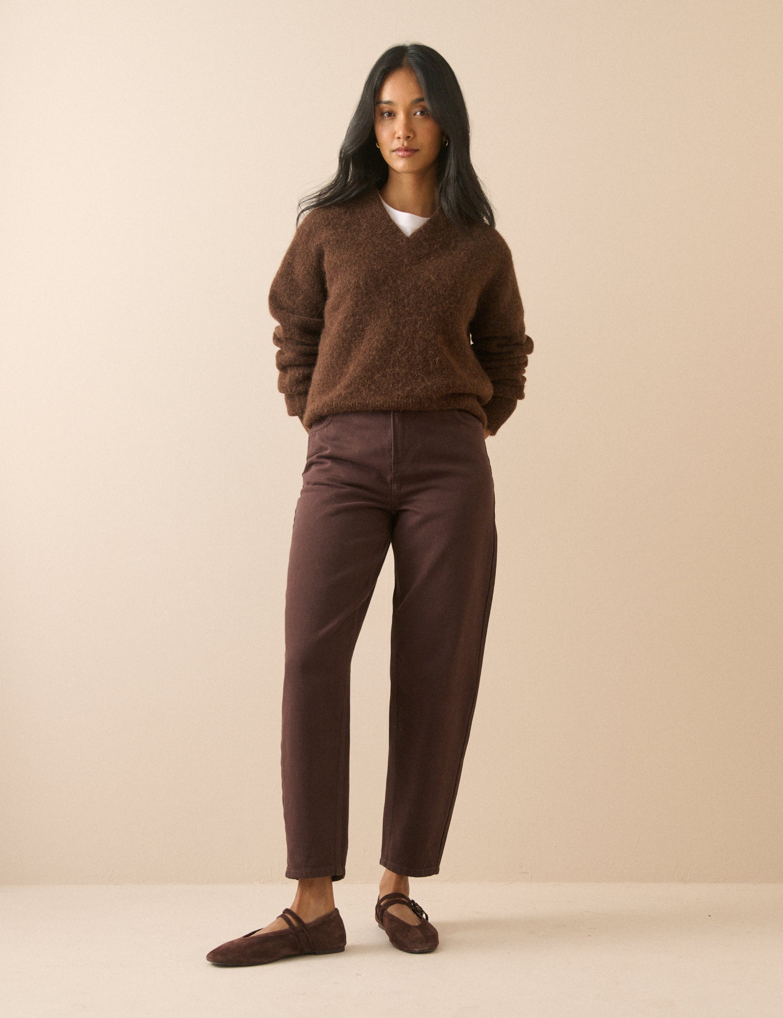 Silver High Rise Barrel Leg Jeans - Image 6