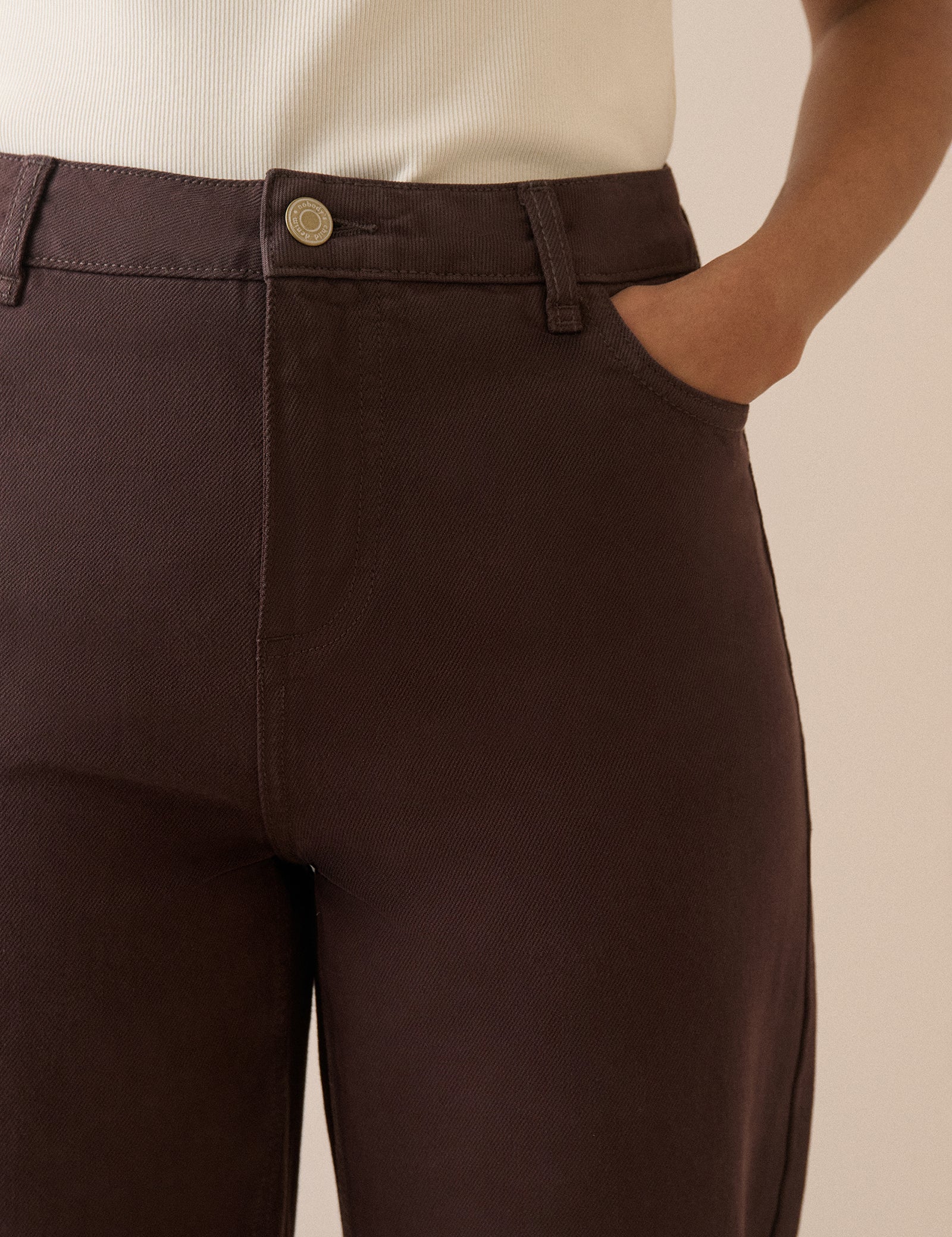 Silver High Rise Barrel Leg Jeans - Image 3