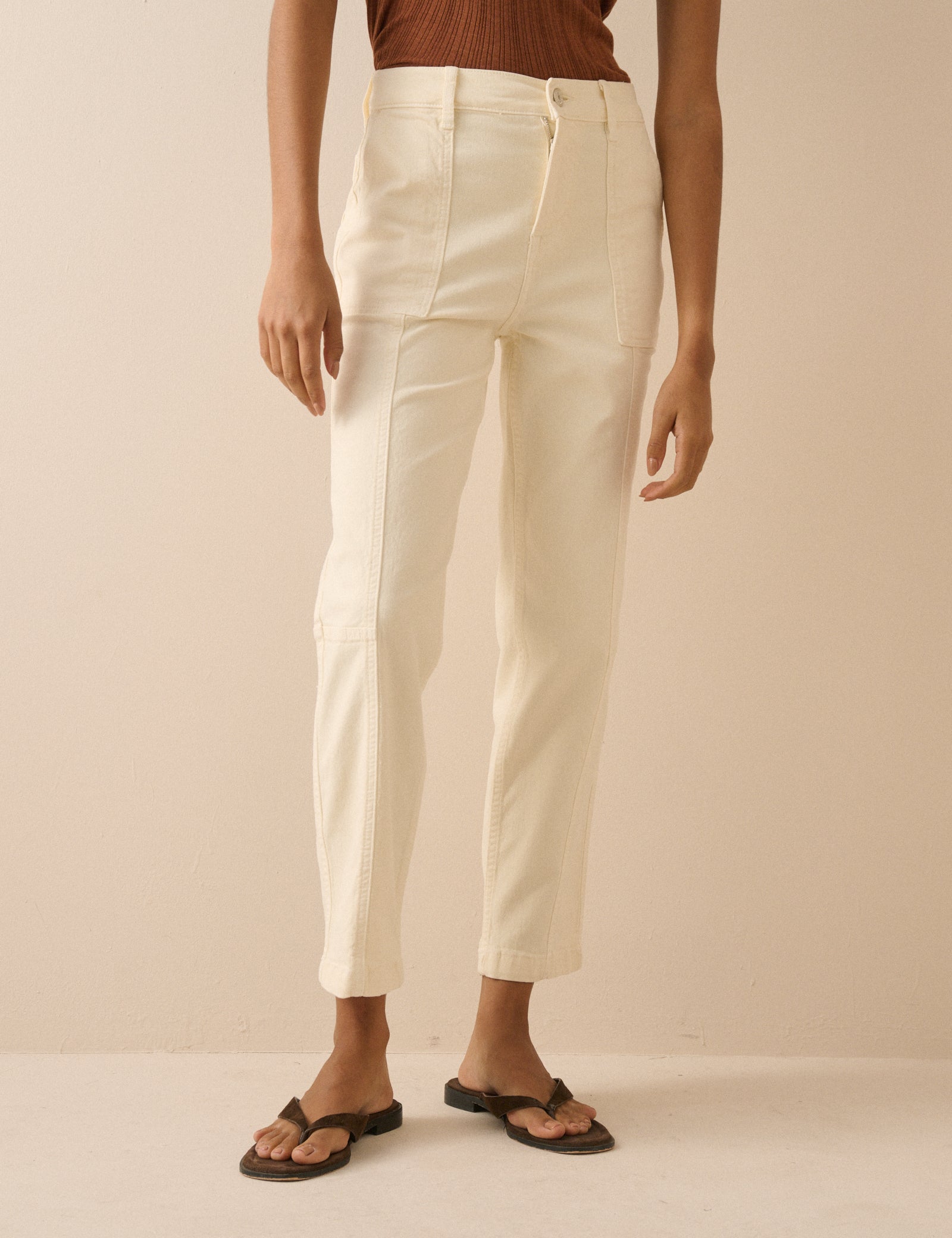 Silver Denim High Waisted Jeans - Image 2