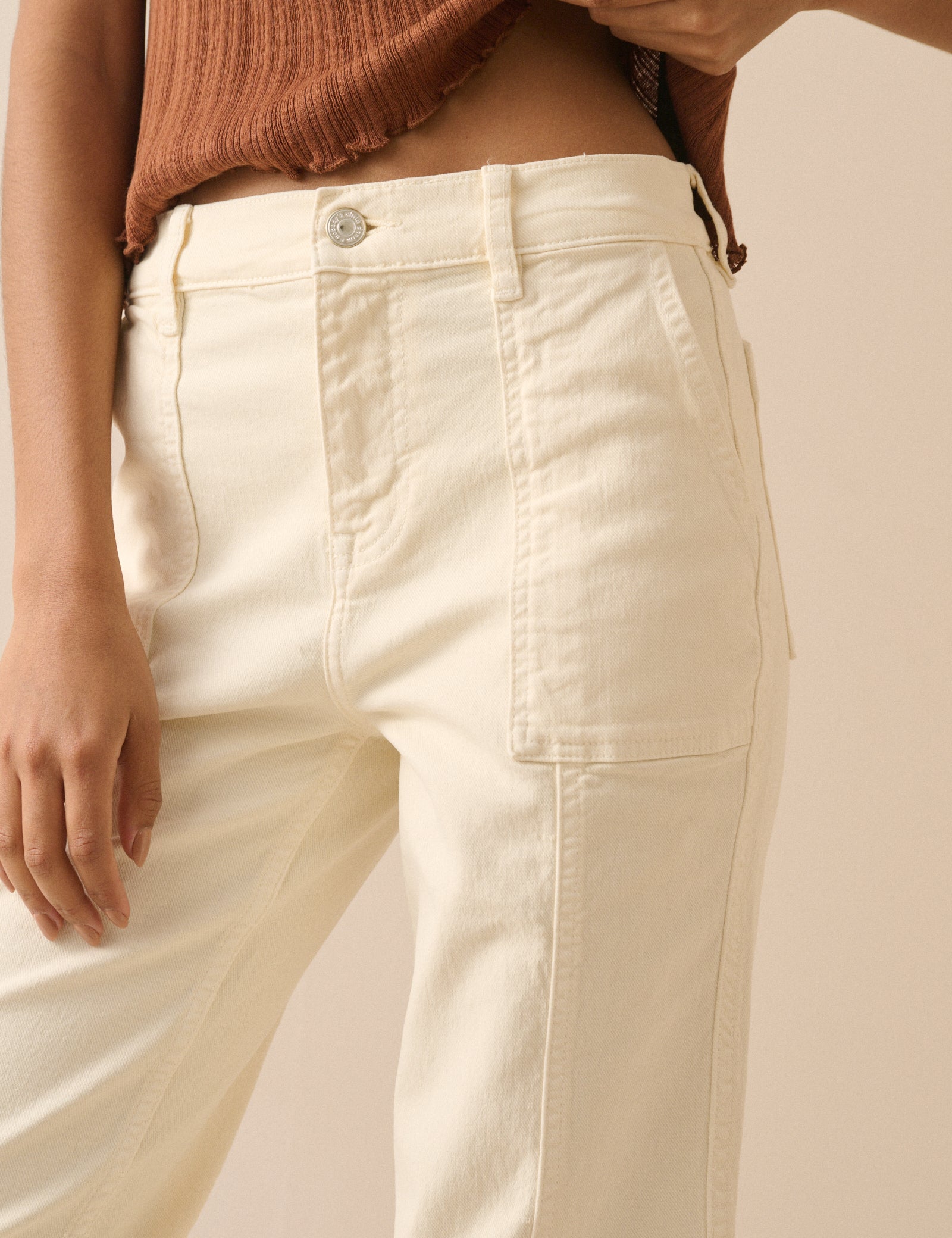 Silver Denim High Waisted Jeans - Image 3