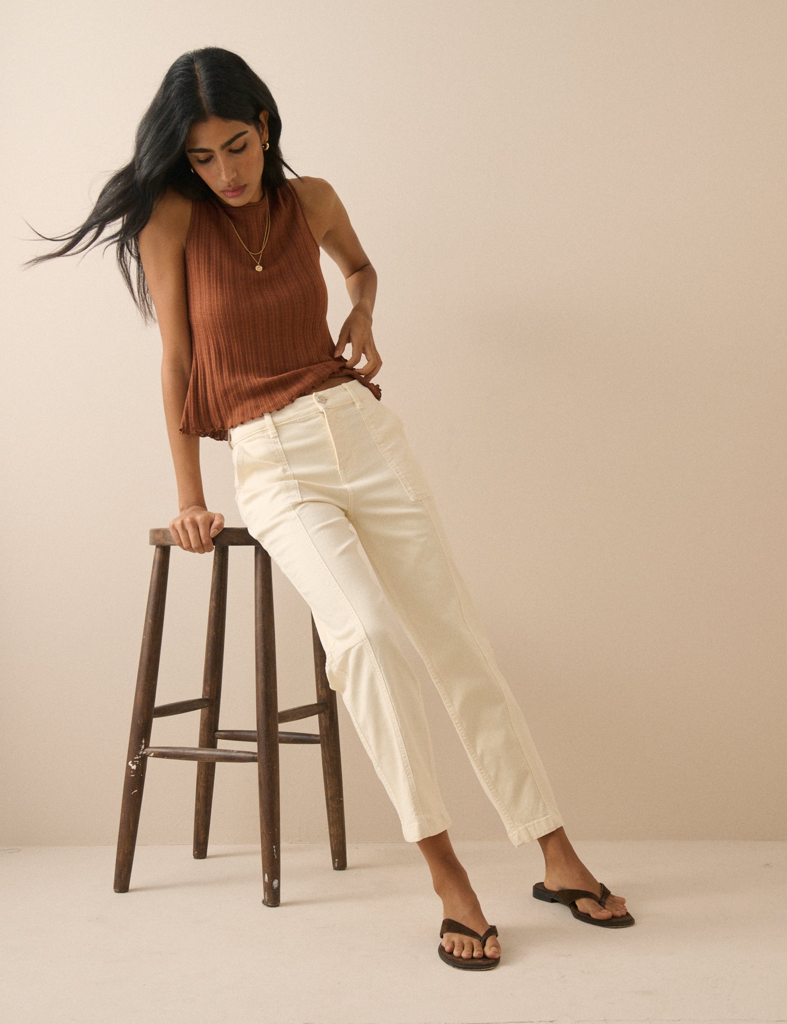 Silver Denim High Waisted Jeans - Image 4