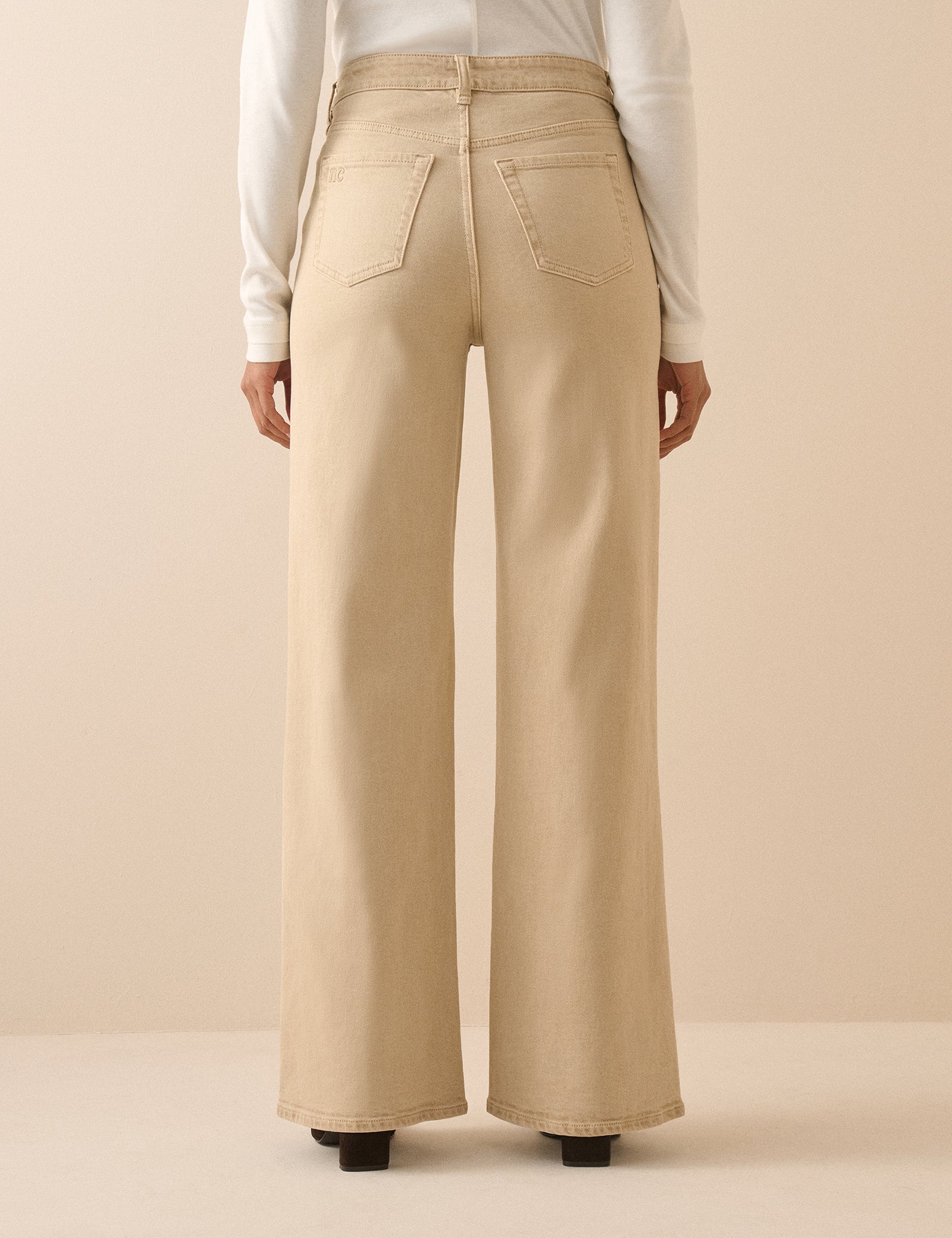 Silver High Rise Wide Leg Jeans - Image 5