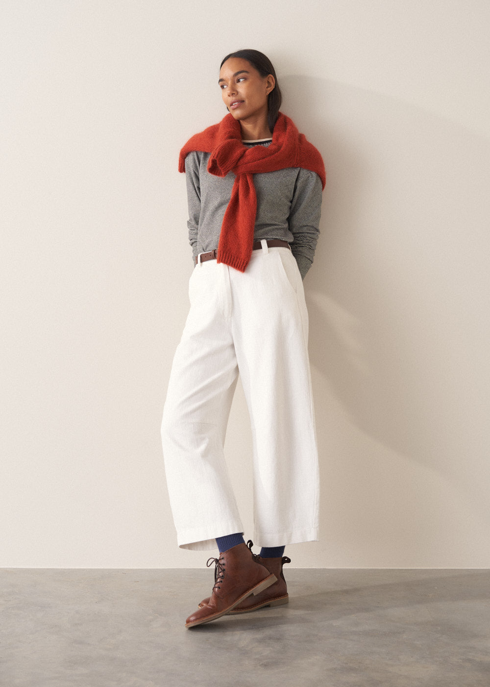 Refined Versatile Black Striped Top - Image 6