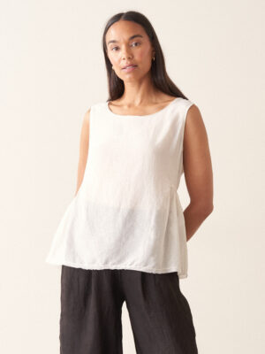 Sleeveless Silk Blend Top