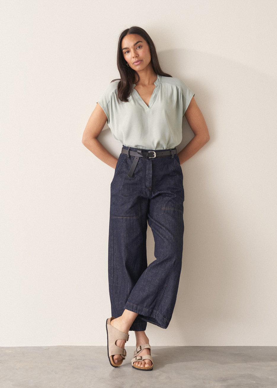Refined Sage Relaxed Fit Top - Image 4
