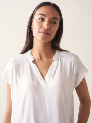 White Relaxed Fit Top