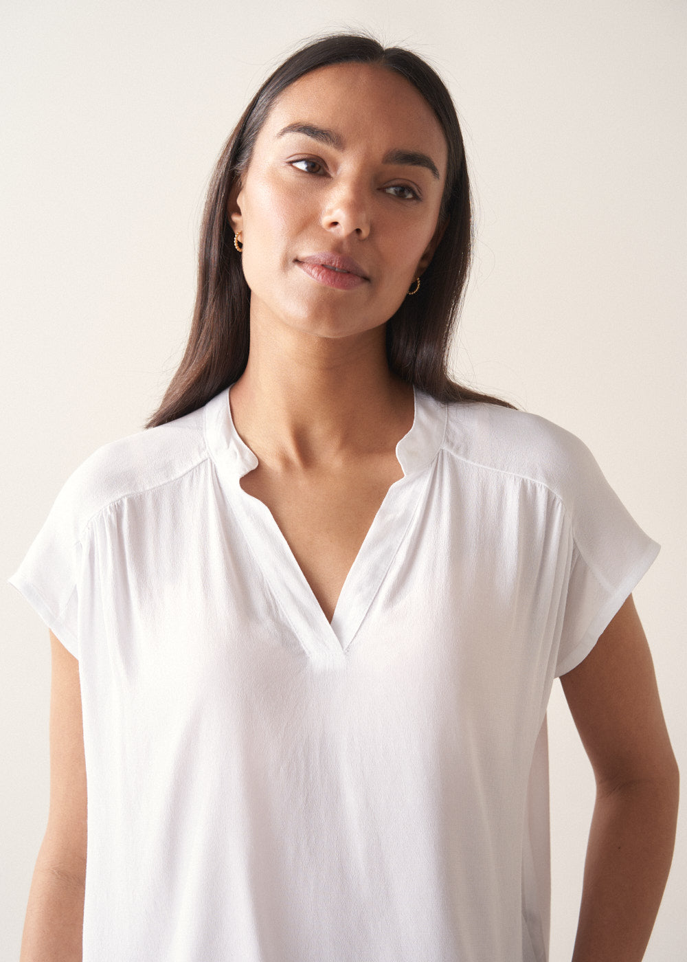 White Relaxed Fit Top