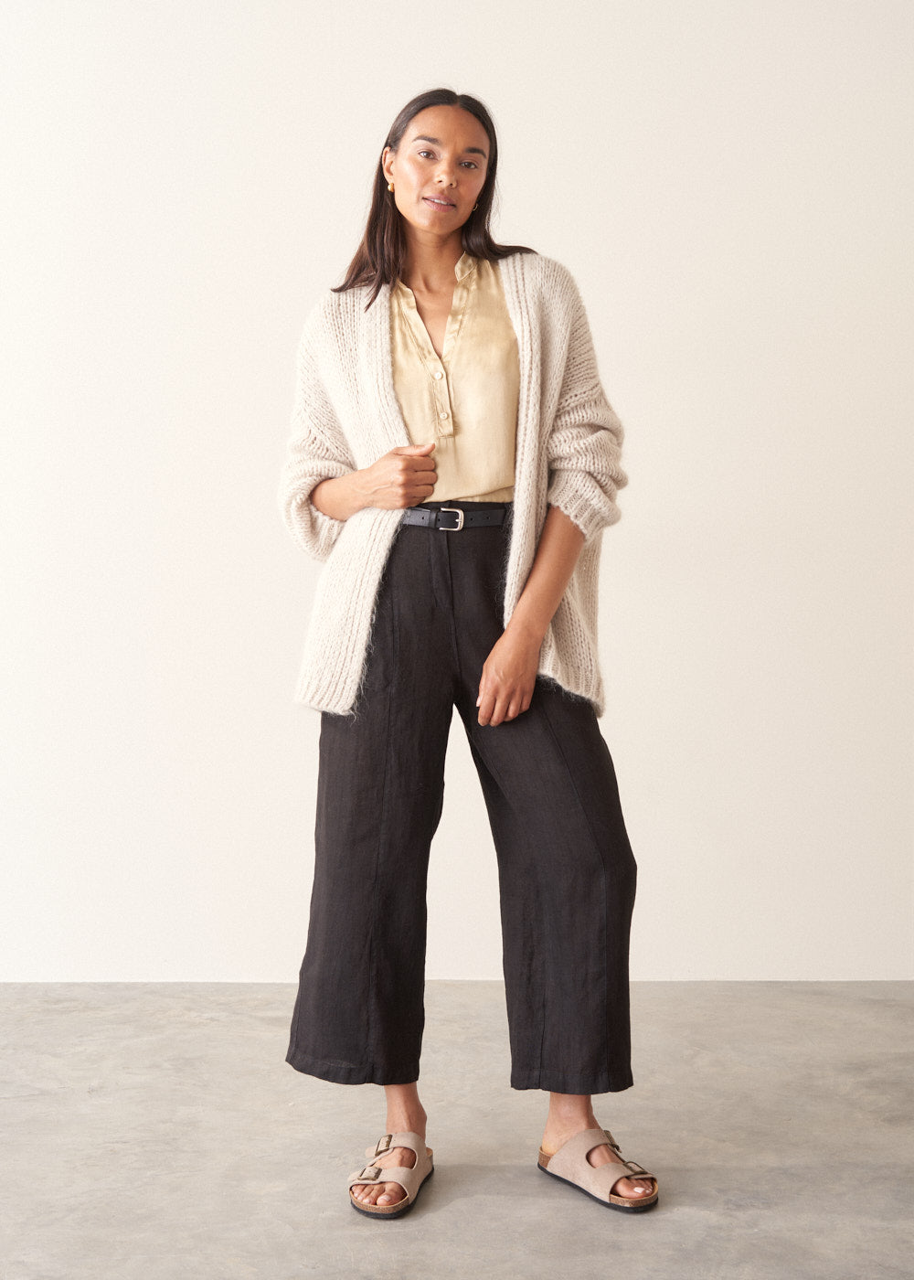 Refined Versatile Maize Satin Top - Image 3