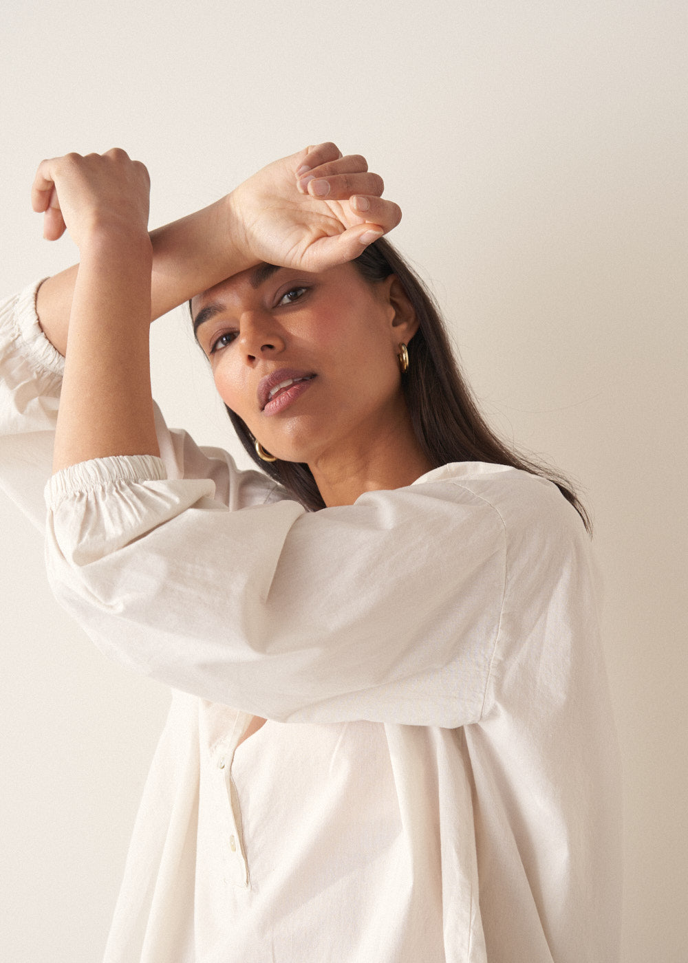 Refined Off White Cotton Top - Image 4