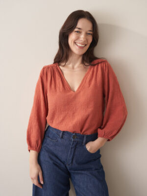 Terracotta Textured Top
